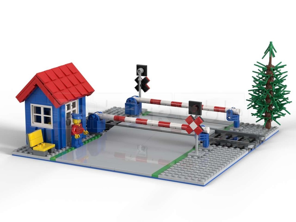 Lego Tribute to Set 7834 - Trains Level Crossing Manual