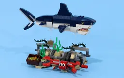 Deep Sea Creatures Swimming Shark Stand