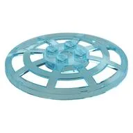 Dish 6 x 6 Inverted, Radar / Webbed [Anti-studs at 90°] / Trans-Light Blue