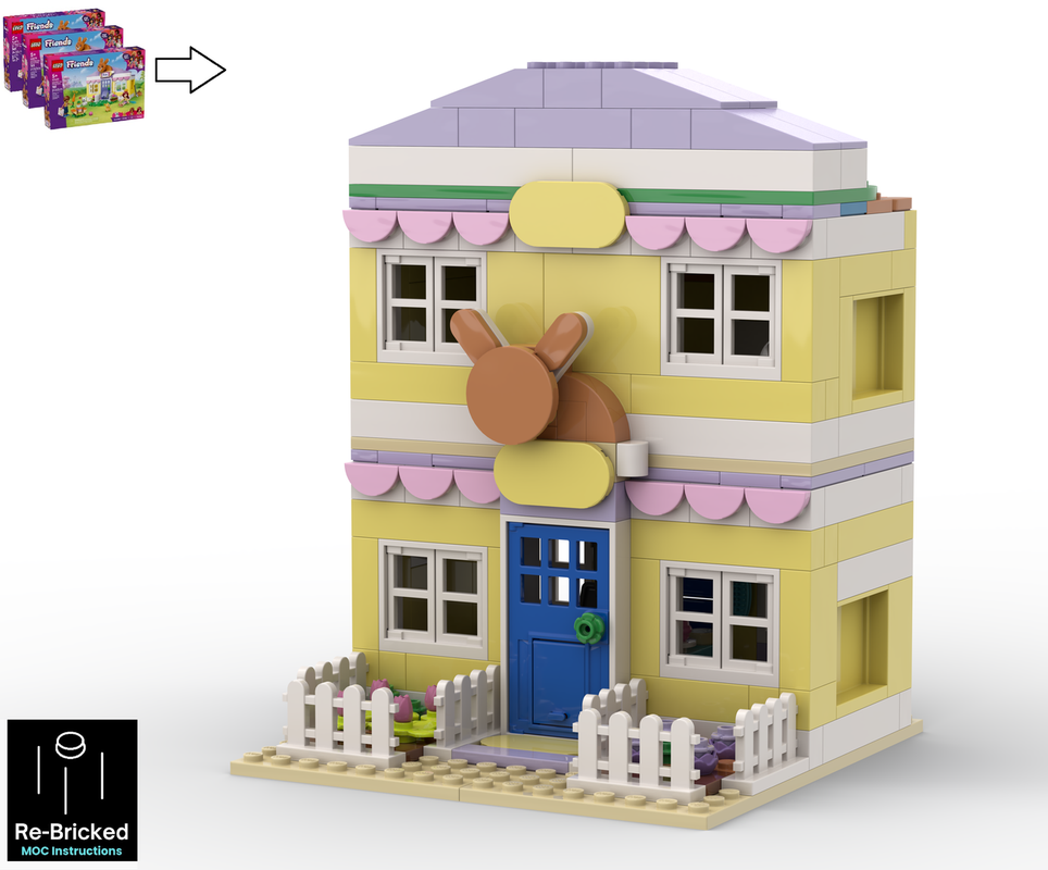 Lego Bunny Hotel Modular Alternate build of 3x42679