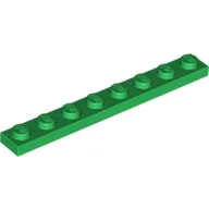 Plate 1 x 8 / Green