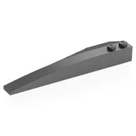 Brick Wedged, Curved 10 x 3 Right / Metallic Silver