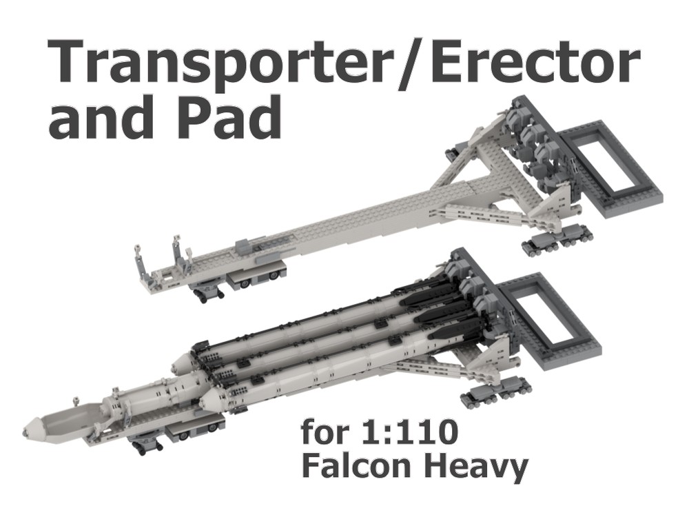 Lego SpaceX Falcon Heavy Transporter/Erector and Pad