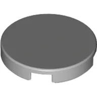 Tile Round 2 x 2 with Bottom Stud Holder / Light Bluish Gray