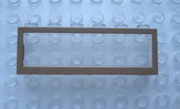 Modulex Window 1 x 6 x 2 with Brown Border Print
