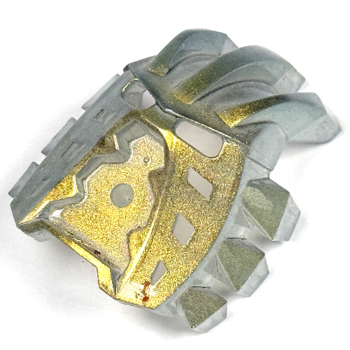 Lego Large Figure Mask Avohkii with Gold Pattern