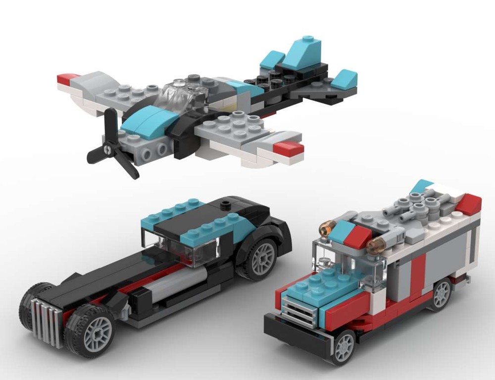 Lego 31146 Ambulance Truck & Oldtimer & Plane