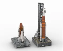 Space Shuttle & Mobile Launch Platform (MLP) - in 1:160 scale