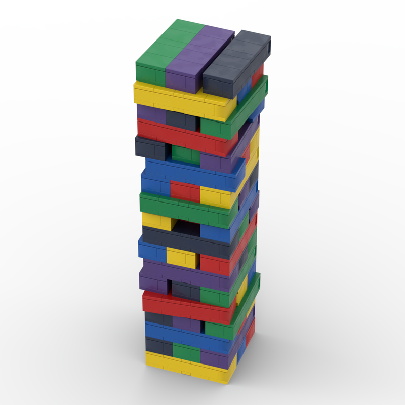 Lego Jenga Block Tower Game