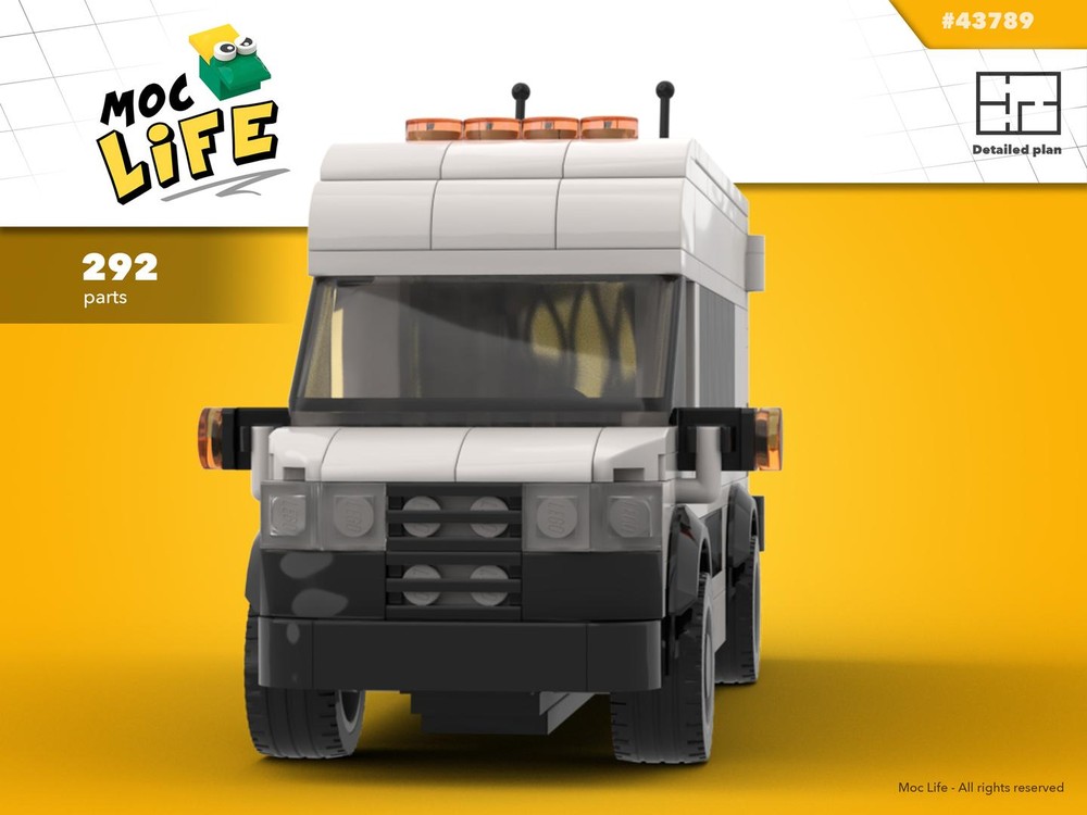 Lego Ford Transit 350 shuttle bus