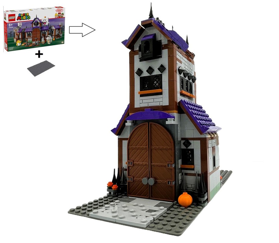 Lego Spooky House Modular Alternate build of 71436 King Boo's Haunted Mansion