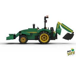 John Deere 4000 with backhoe