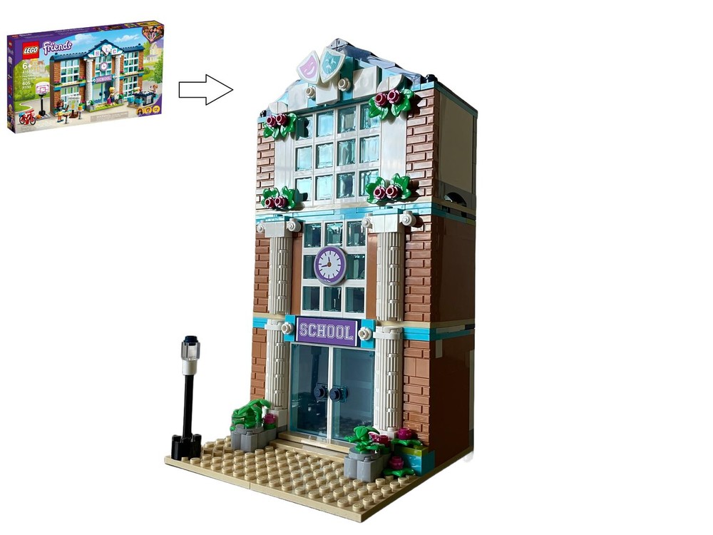 Lego 3 Storey School Modular Alternate Build of 41682