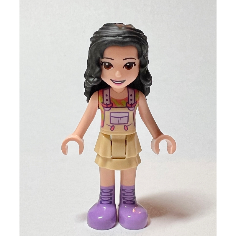 Lego Emma - Tan Overall, Black Hair