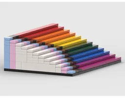 Progressive Pride Flag 3D