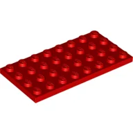Plate 4 x 8 / Red