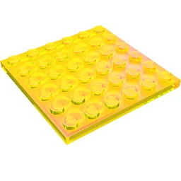 Plate 6 x 6 / Trans-Yellow