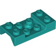 Lego Wheel Arch, Mudguard 2 x 4 Studded with Hole / Dark Turquoise