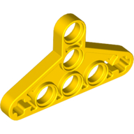 Lego Technic Beam Triangle Thin [Type I] / Yellow