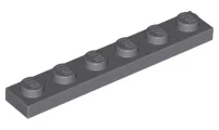 Plate 1 x 6 / Dark Bluish Gray