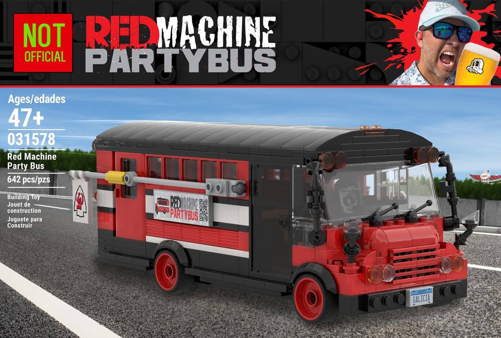 Lego Red Machine Party Bus