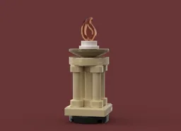 Medieval stone torch