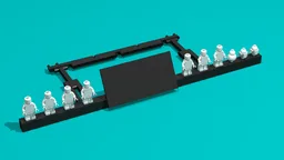 Minifigure and Sticker Stand for UCS Millennium Falcon 75192