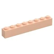 Brick 1 x 8 / Light Nougat