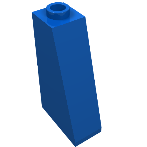 Lego Brick Sloped 75° 2 x 1 x 3 with Open Stud / Blue