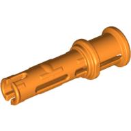 Lego Technic Pin Long with Friction Ridges Lengthwise and Stop Bush [3 Lateral Holes, Big Pin Hole] / Orange