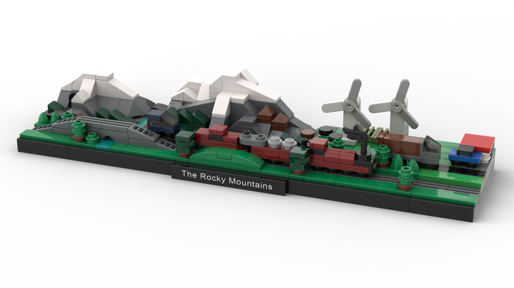 Lego Landscape Skyline - The Rocky Mountains