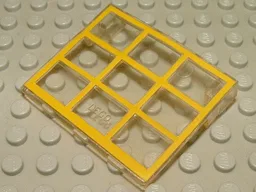 Garage Door Glass (without Counterweights) - Old with Yellow Frame Print, without Hinge Pins