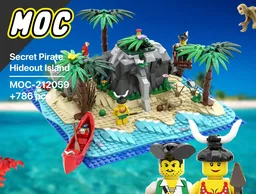 Pirate Secret Cave Hideout with Lookout & Waterfall Lagoon| Islanders | Pirates of the Caribbean