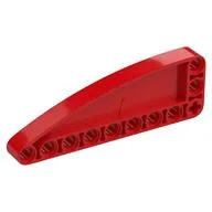 Technic Beam 9 x 3 L-Shape with Quarter Ellipse Thick / Red