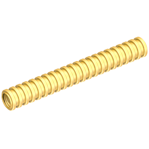 Lego Hose, Ribbed 7mm D. 7L / 5.6cm / Metallic Gold