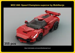 Speed Champions 8 stud wide supercar