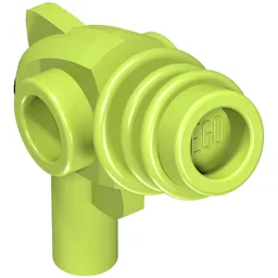 Weapon Gun Ray / Sci Fi - Rounded Heat Diffusers / Lime