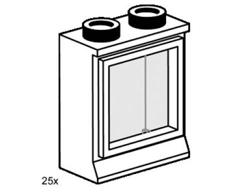 Lego 2 x 2 Window White