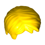 Lego Hair Short, Tousled with Side Part / Yellow