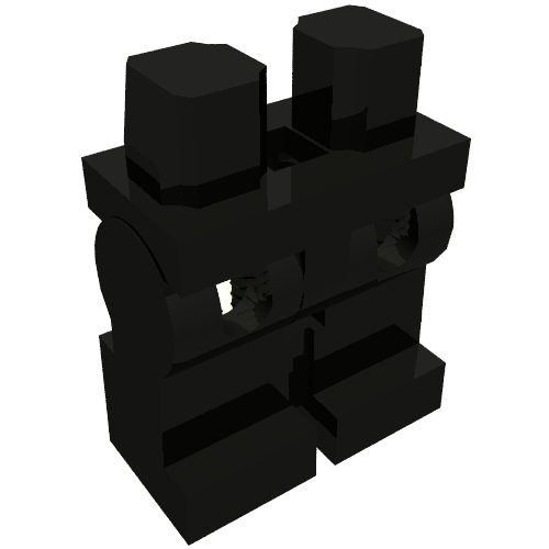 Lego Hips and Spring Legs with Silver Springs (Weak) / Black