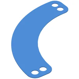 Science & Technology Panel - Curved / Trans-Dark Blue