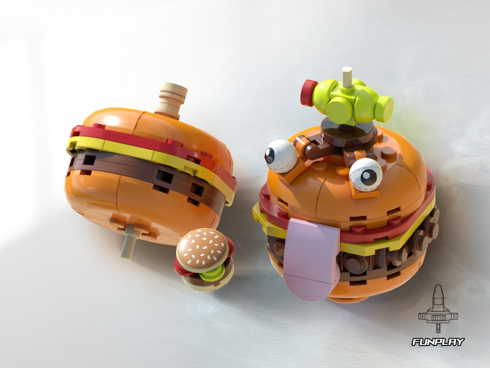 Lego Spinning Top #21 Durrr Burger Eating Burgers