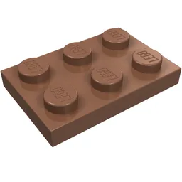 Plate 2 x 3 / Light Brown