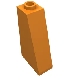 Brick Sloped 75° 2 x 1 x 3 with Open Stud / Orange