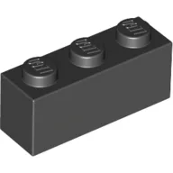 Brick 1 x 3 / Black
