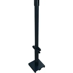 Boat, Mast 2 x 2 x 9 2/3 Bar with Slot on Top and 2 Finger Hinge on Two Sides / Black