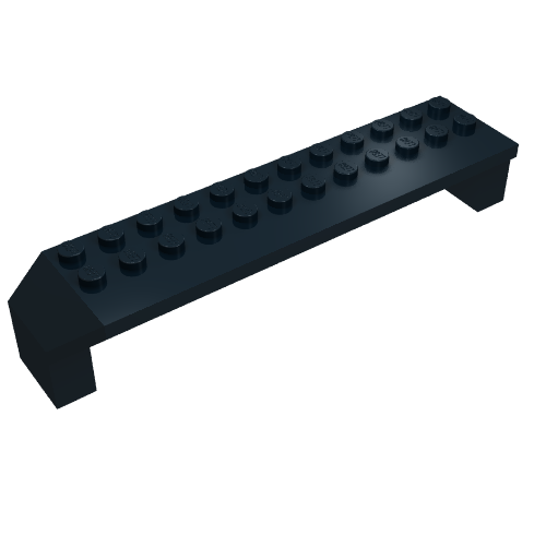 Lego Brick Arch 2 x 14 x 2 1/3 / Black