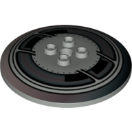 Lego Dish 6 x 6 Inverted (Radar) with Hollow Studs and AT-AT/AT-TE Print
