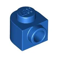 Plate Special 1 x 1 x 2/3 Half Round with Side Stud / Blue
