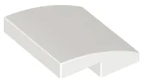 Brick Curved 2 x 2 x 2/3 / White